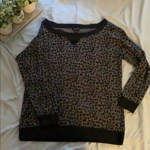I heart ronson leopard sweater size large